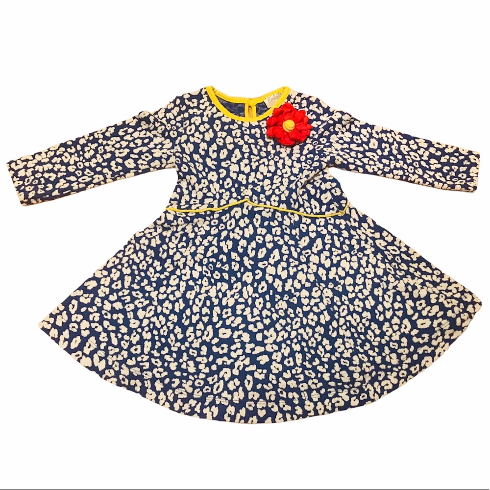 Emily Rose blue leopard print dress 3t